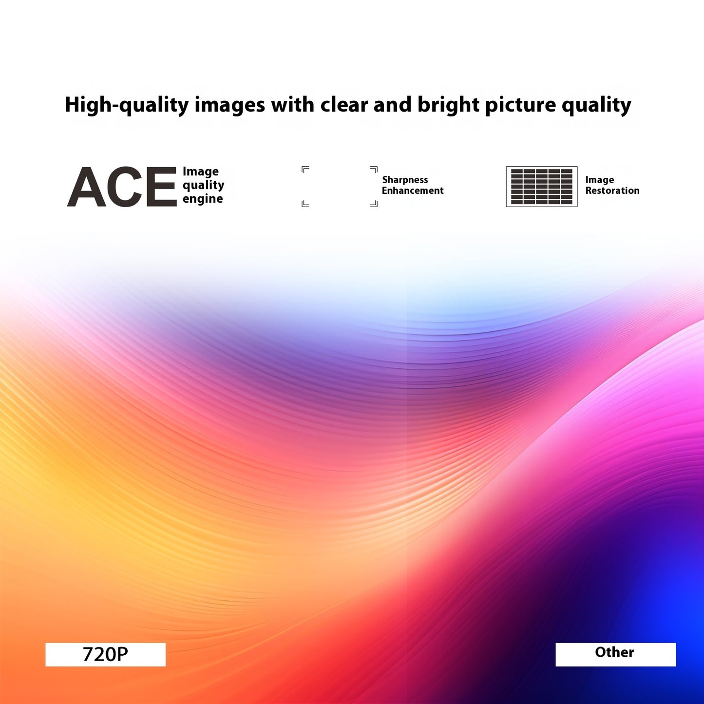 MYTE Mini Portable Projector - 180 Degrees View