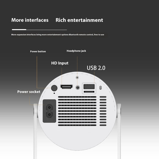 MYTE Mini Portable Projector - 180 Degrees View